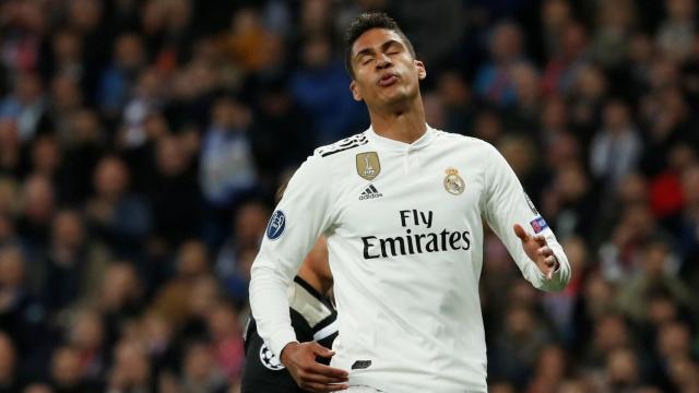 Varane en un partido del Real Madrid