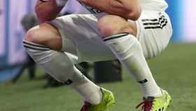 Karim Benzema se lamenta tras caer eliminado contra el Ajax