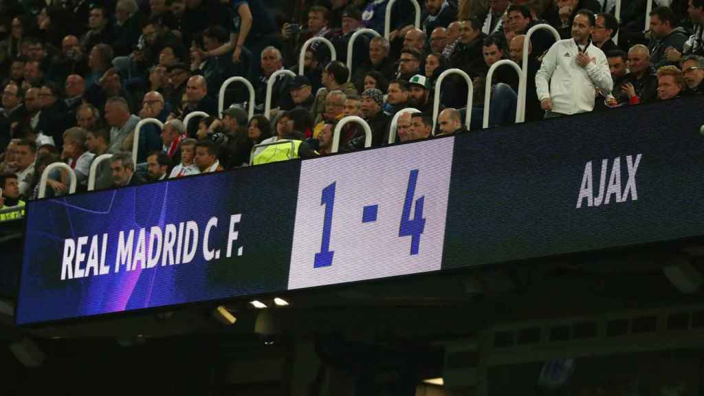 Real Madrid 1-4 Ajax, los blancos quedan eliminados de la Champions League