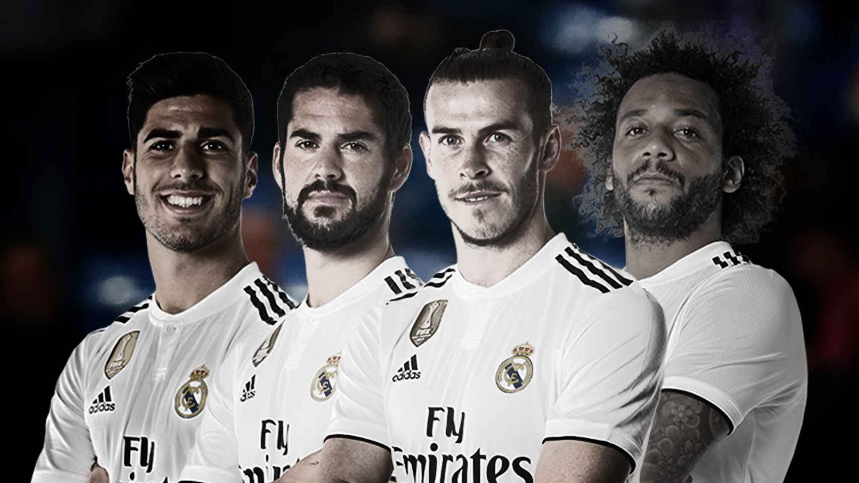 Asensio, Isco, Bale y Marcelo
