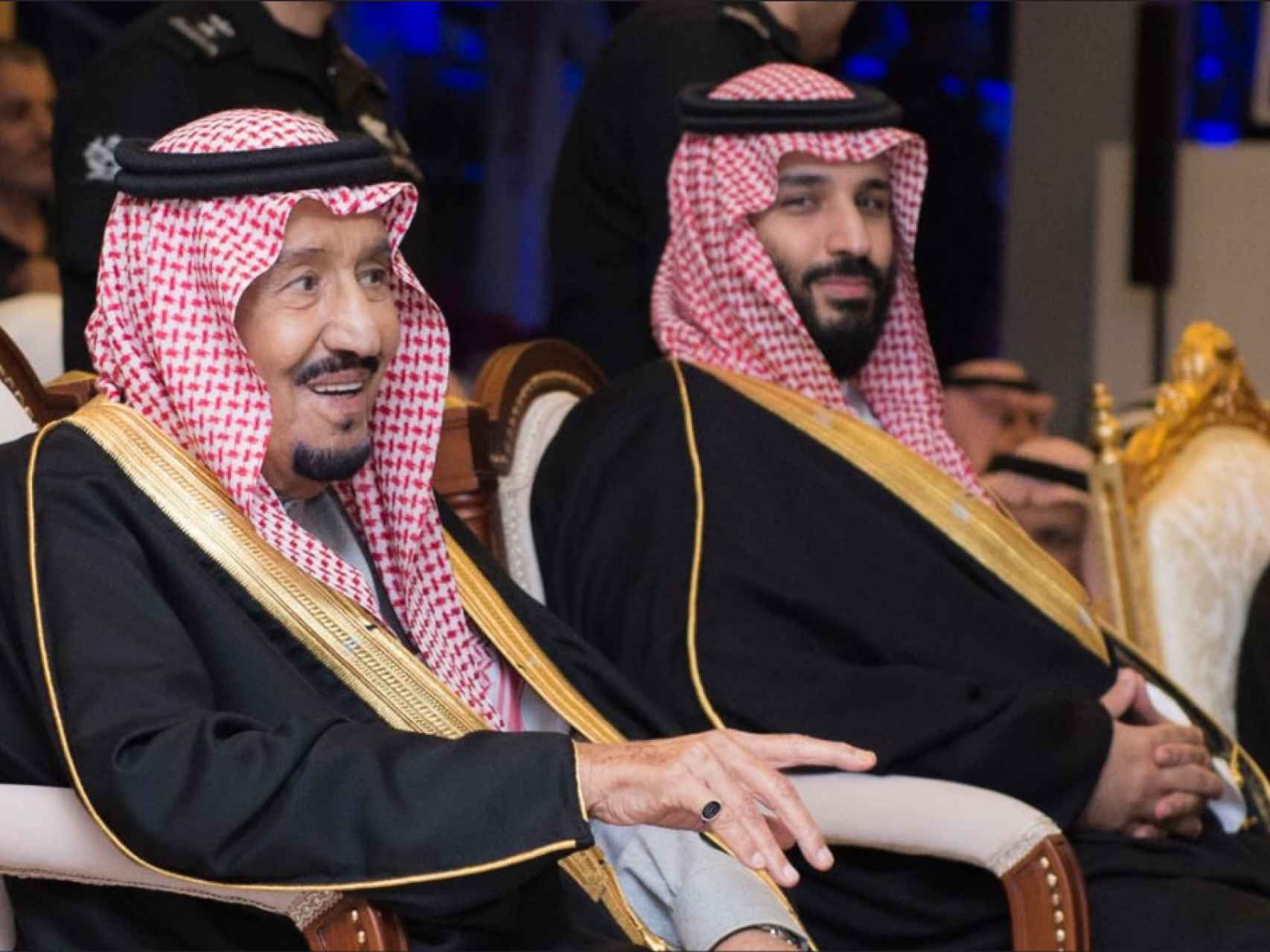 El rey saudí y el príncipe heredero.