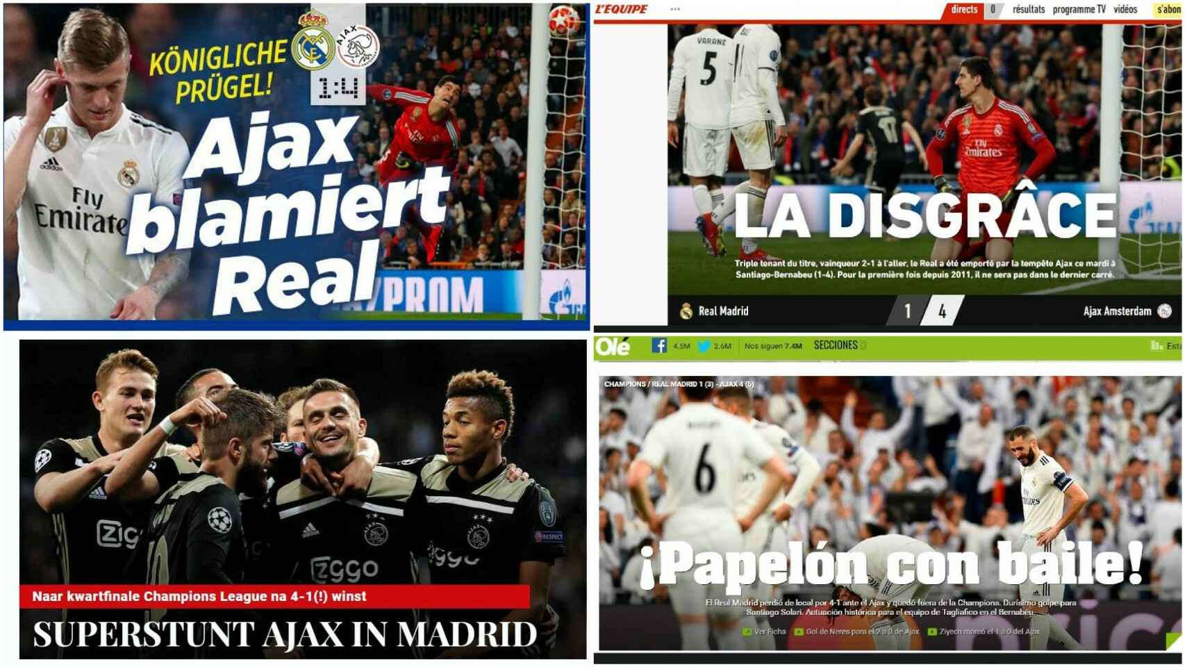 La desgracia: la prensa internacional reacciona a la debacle del Madrid en Champions