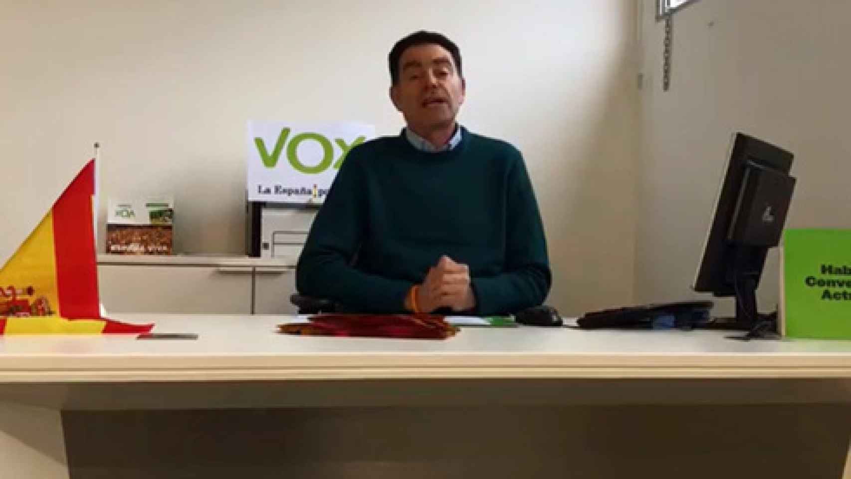 El presidente de Vox en Lleida, Antonio Ortiz.