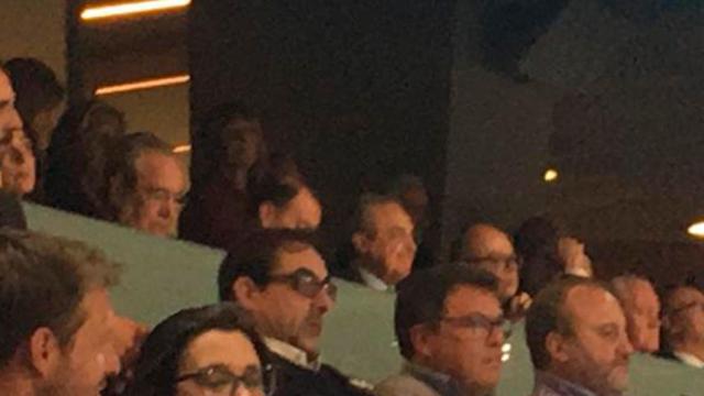 Florentino Pérez, en el palco del WiZink Center