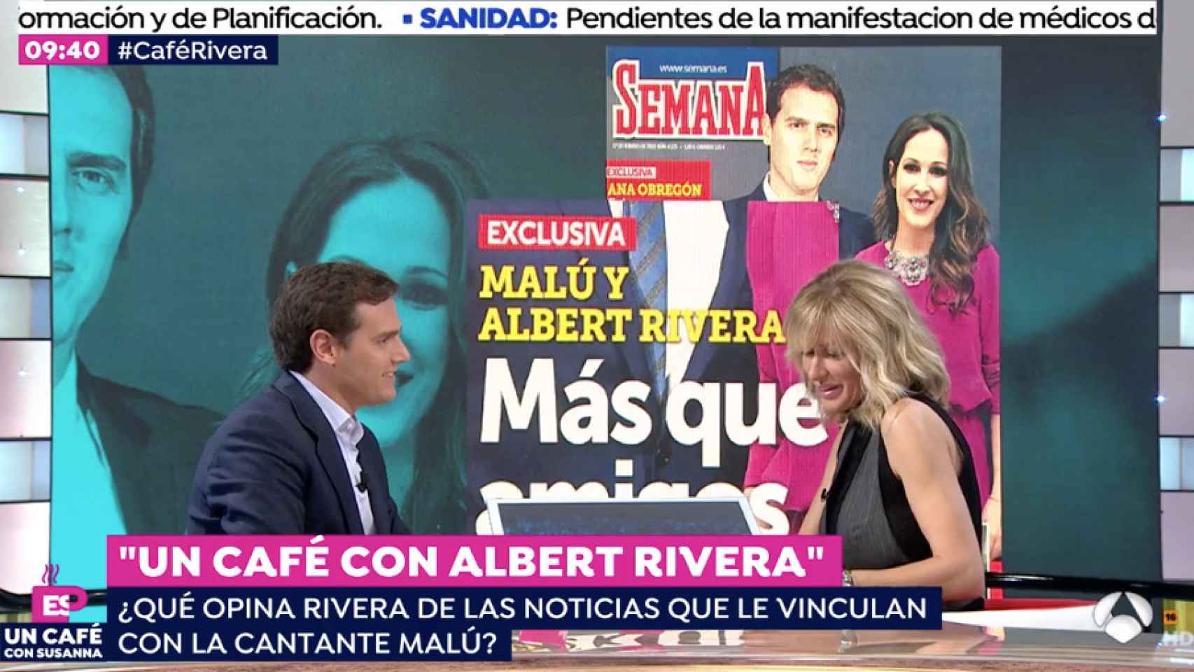 Susanna Griso entrevista a Albert Rivera.