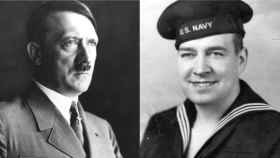 Adolf Hitler y su sobrino Willy con el uniforme de la Marina de EEUU.
