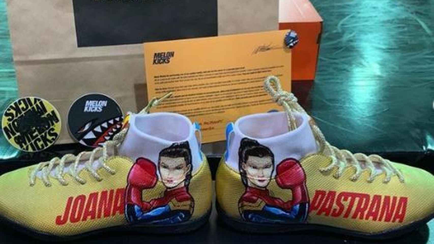 Joana Pastrana utilizará unas zapatillas de capitana Marvel para el Mundial.