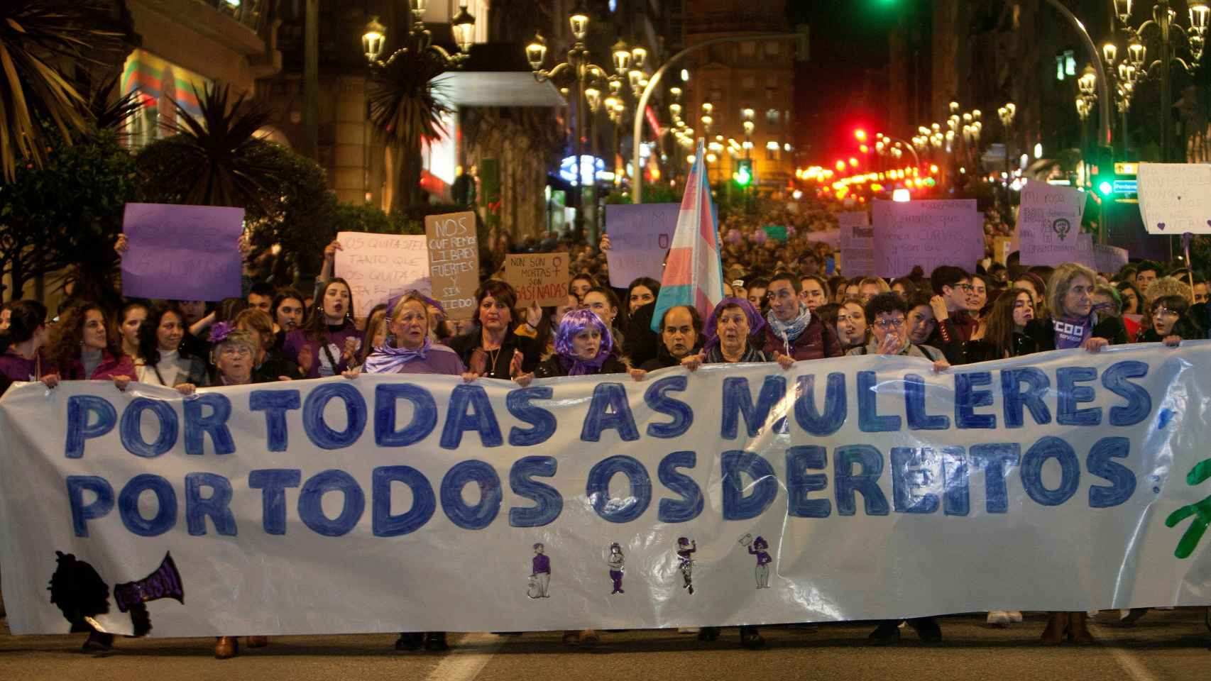 Manifestación del 8-M en Vigo.
