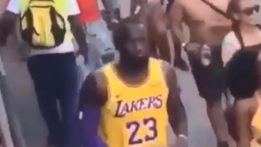 LeBron James, en el carnaval