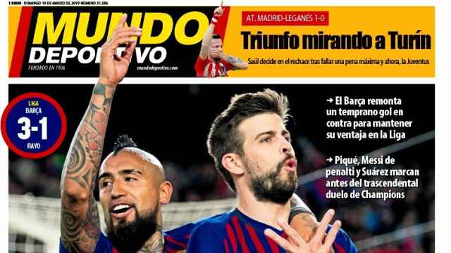 Portada del diario Mundo Deportivo (10/03/2019)