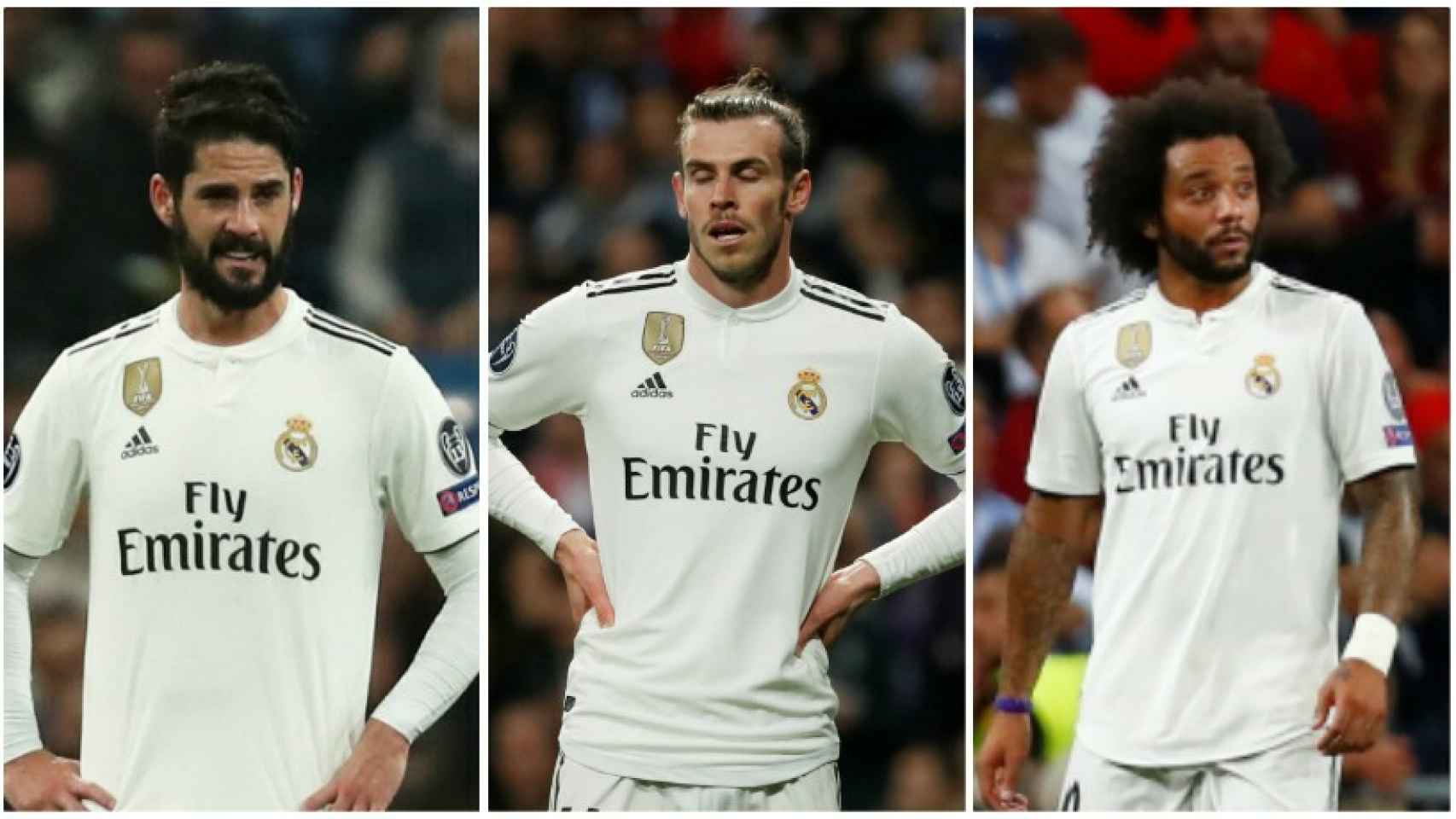 Isco, Bale y Marcelo