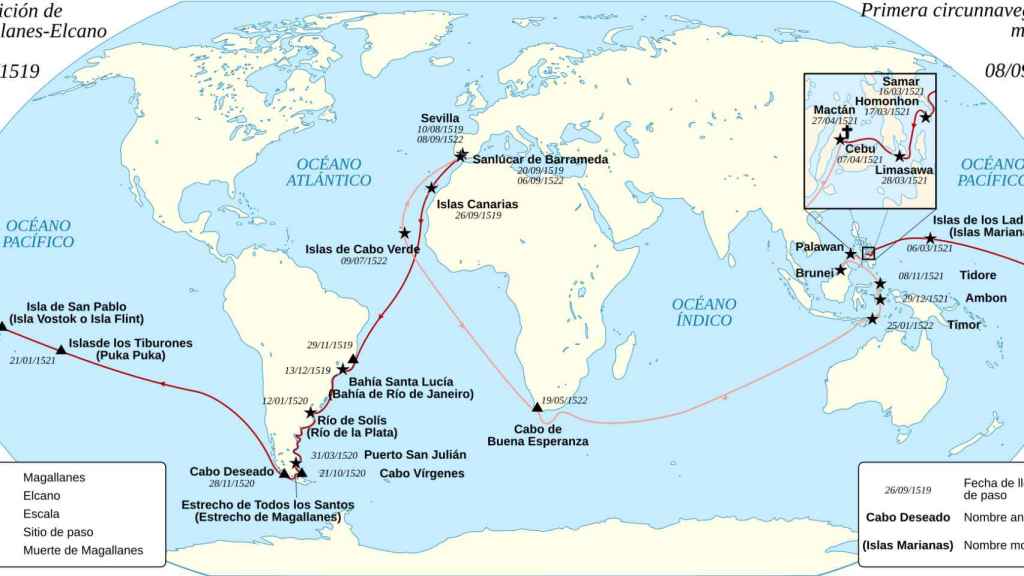 La expedición de Magallanes.