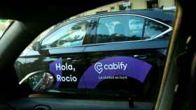 Imagen de un coche de Cabify en Barcelona.