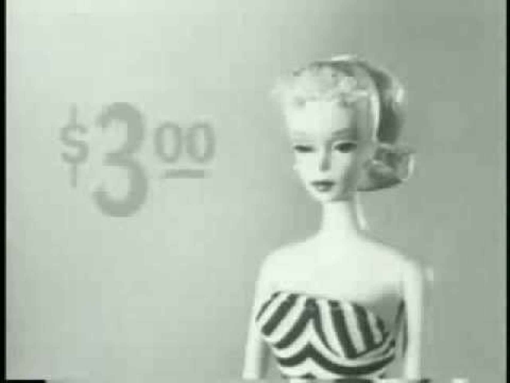 Barbie, en su primer anuncio en la década de los 50.