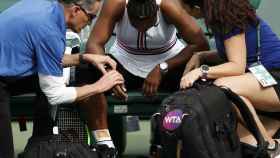 Serena Williams durante el partido