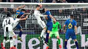 Cabezazo de Cristiano Ronaldo en el Juventus - Atlético de Madrid
