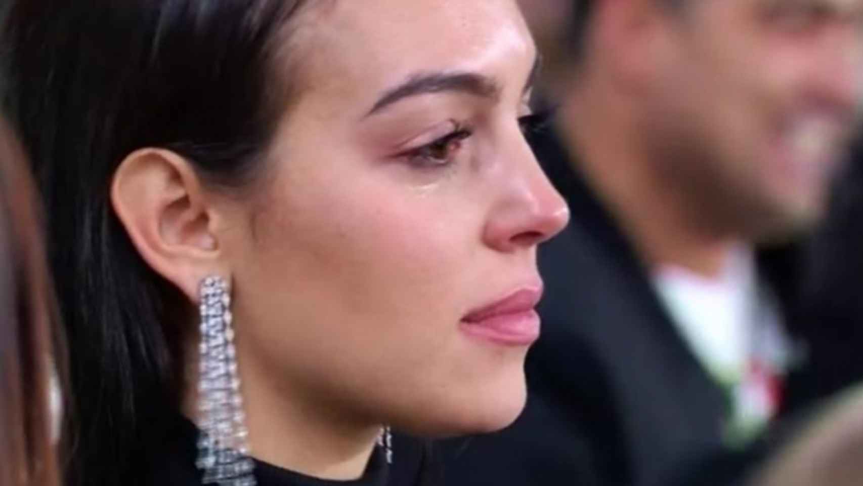 Georgina Rodríguez llora emocionada tras el hat-trick de Cristiano