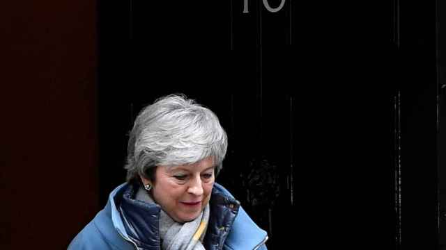 Theresa May, este martes saliendo de Downing Street