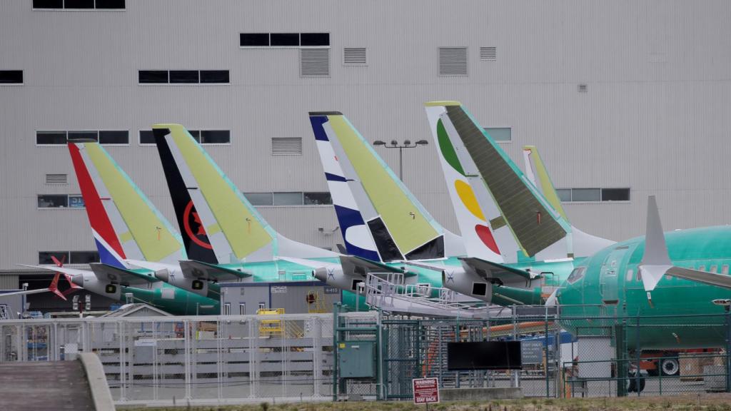 Aviones 737 MAX de Boeing en una las factorías de la estadounidense.