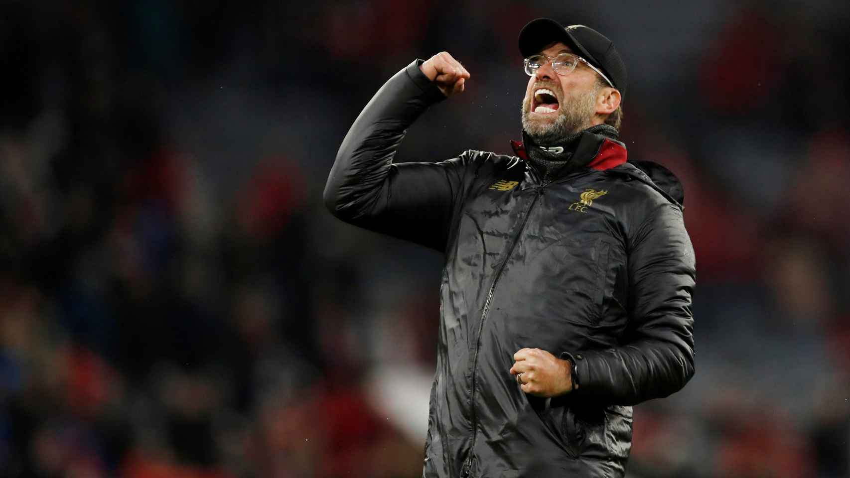 Kloop celebra la victoria del Liverpool