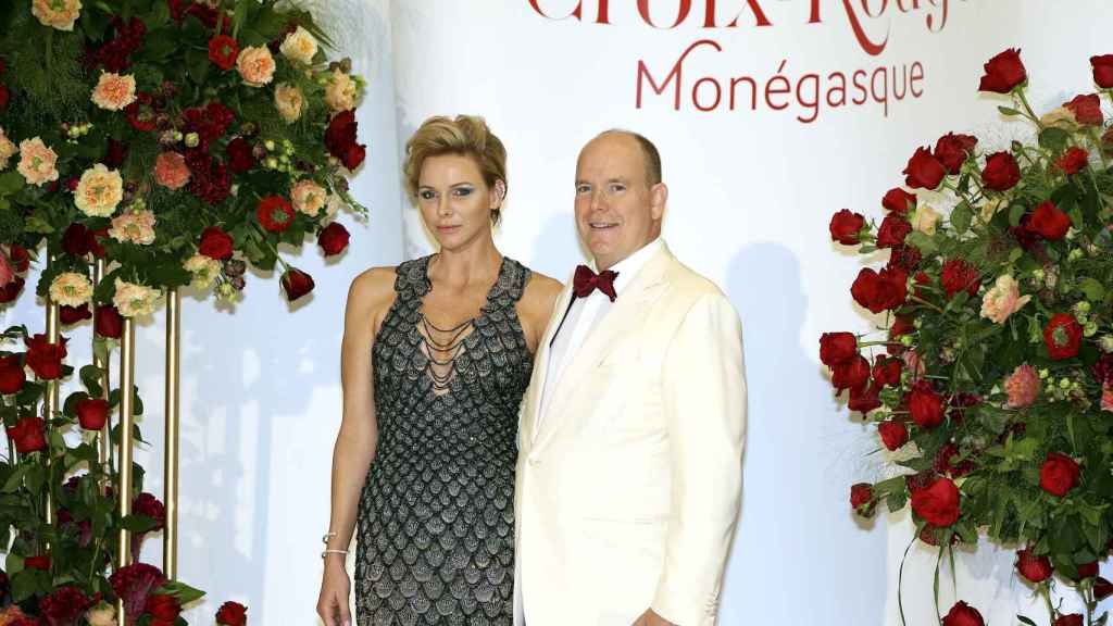 La princesa junto a su marido Alberto de Mónaco.