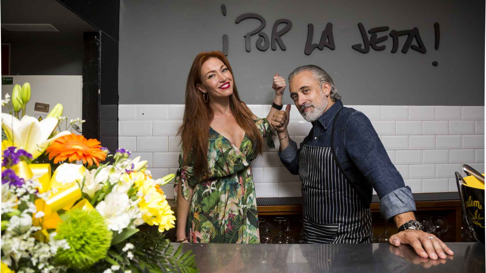 Sergio Arola y Silvia Fominaya en el que era su restaurante: ¡Por la jeta!
