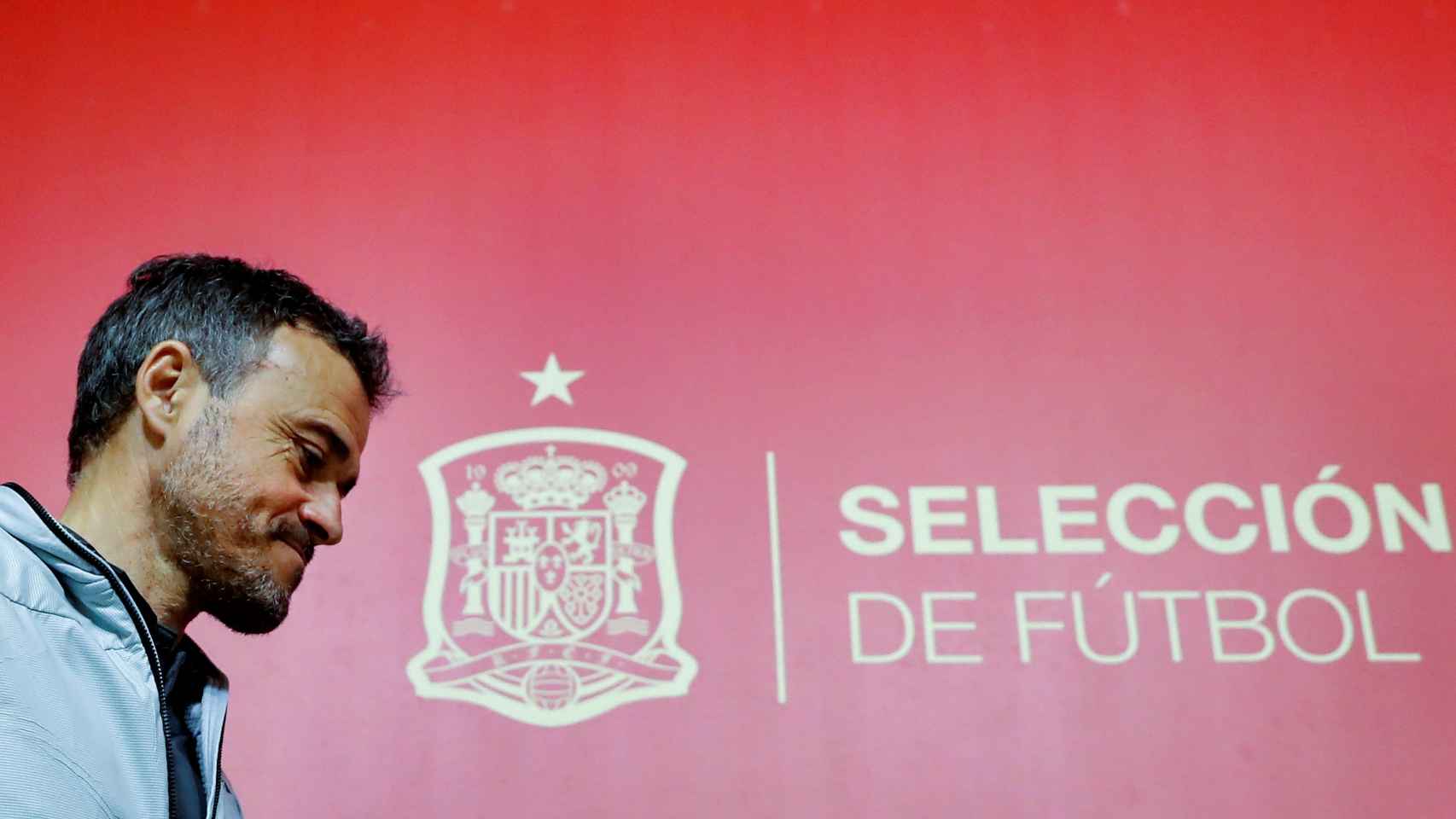 Luis Enrique en la última convocatoria de la Selección