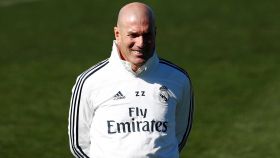 Zidane dirige el entrenamiento del Real Madrid