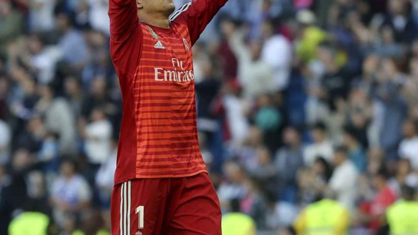 Keylor Navas, durante el Real Madrid - Celta de Vigo