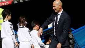 Zinedine Zidane, en el Santiago Bernabéu