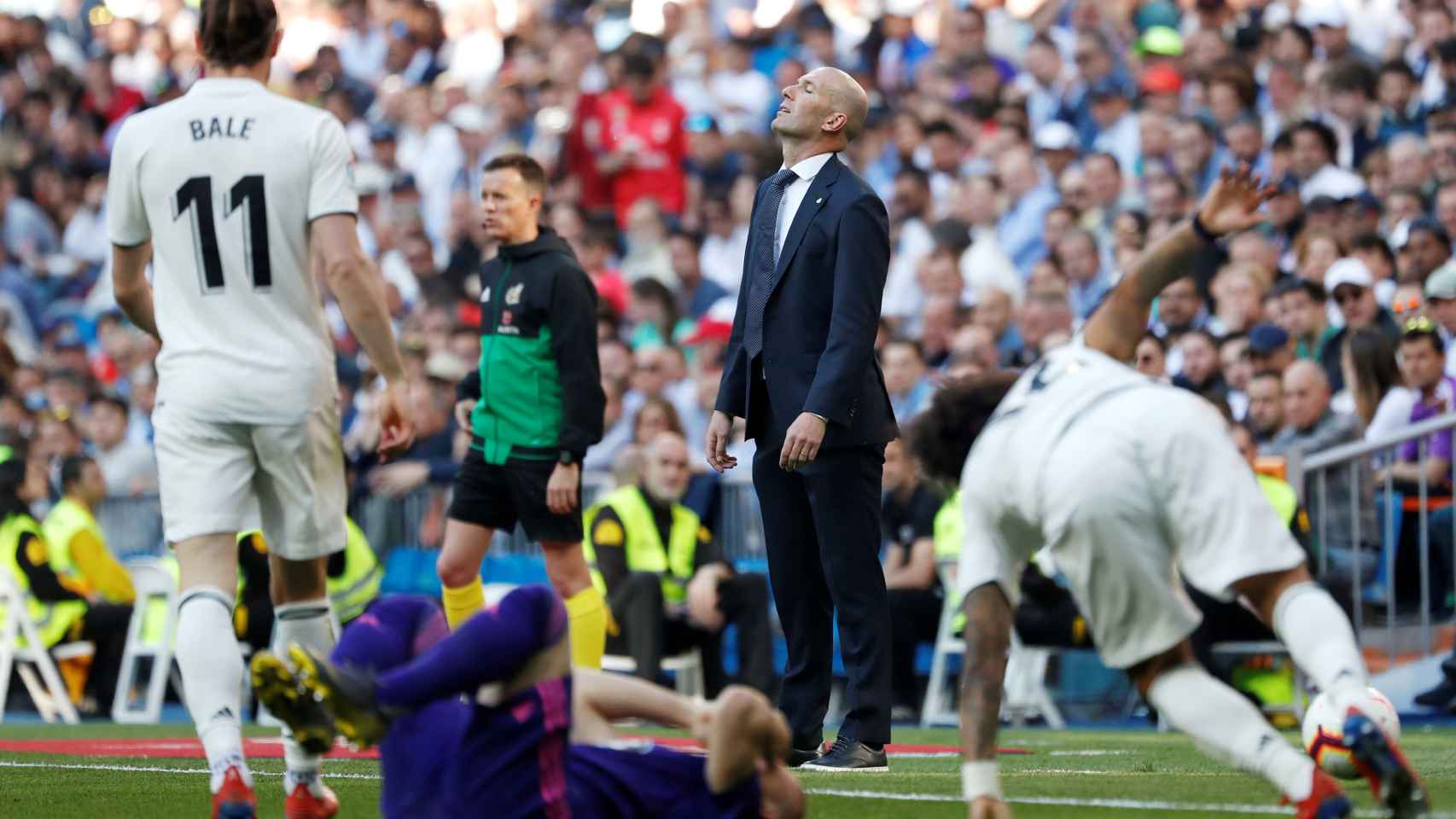 Zidane se lamenta de una ocasión desaprovechada del Real Madrid