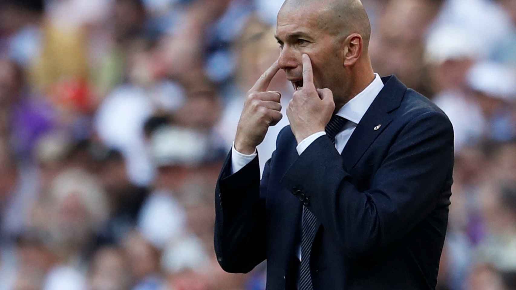 Zidane pide orden a sus jugadores del Real Madrid