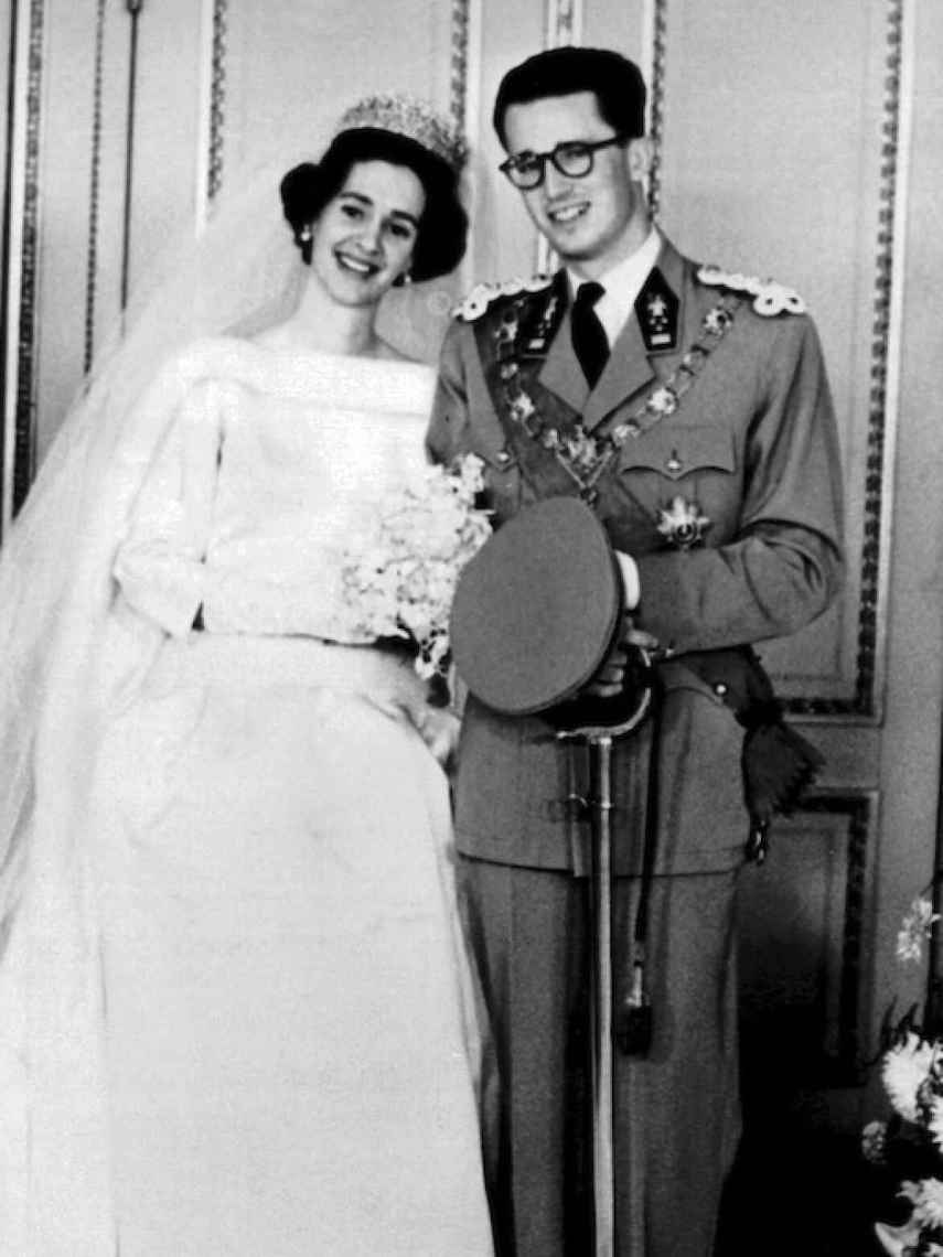 Balduino y Fabiola, el día de su boda.
