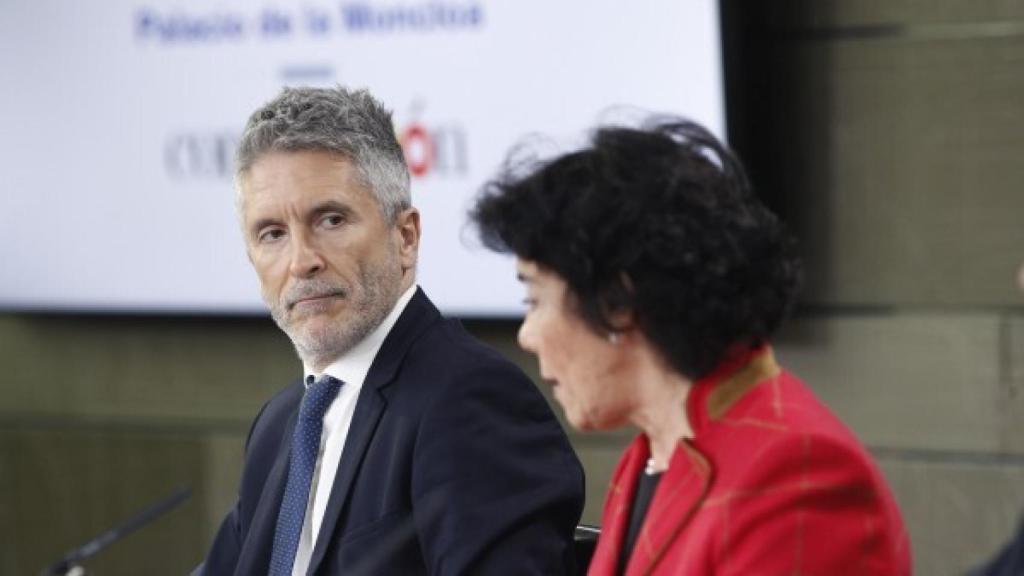 Grande-Marlaska, el pasado noviembre, durante la presentación del Plan del Campo de Gibraltar.