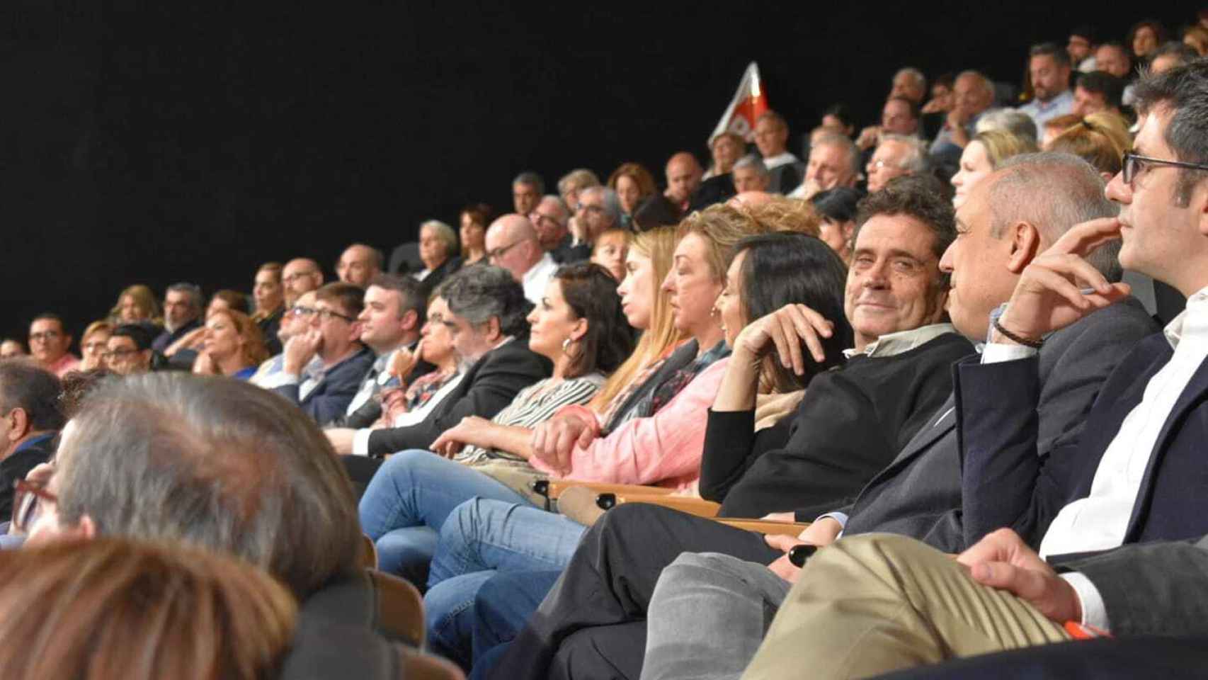 A la derecha, Lorenzo Sánchez junto a Rafael Simancas en un acto del PSOE.