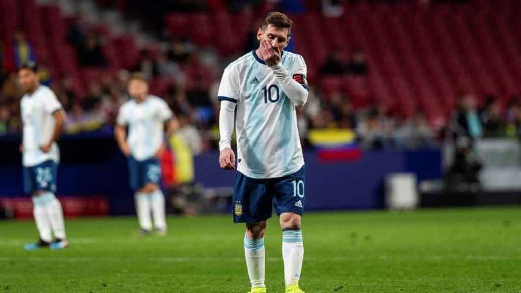 Messi en el amistoso contra Venezuela