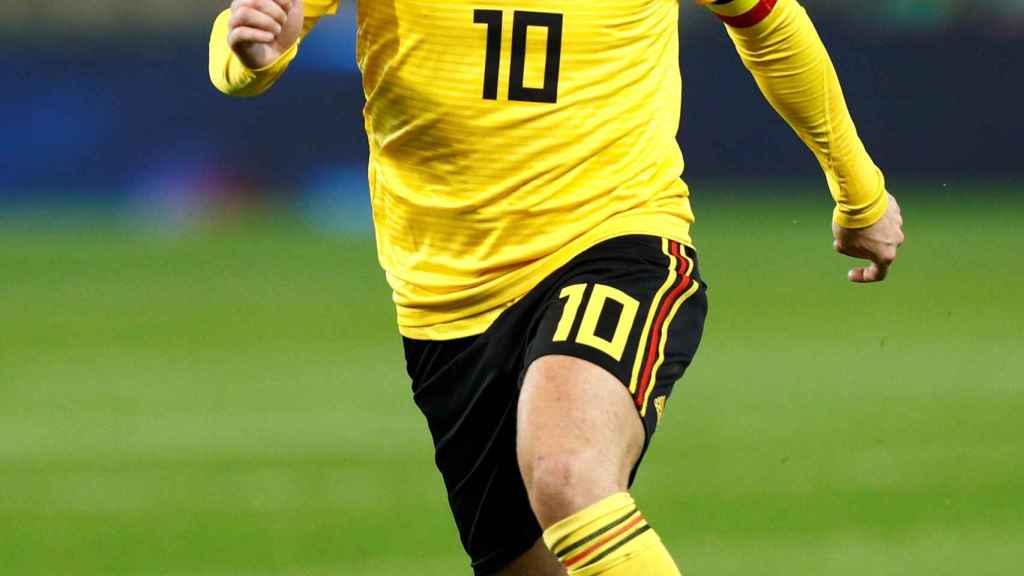Eden Hazard, en un partido con Bélgica