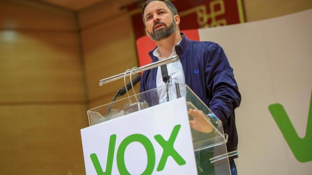 Abascal, durante su mitin del pasado sábado en Ciudad Real.