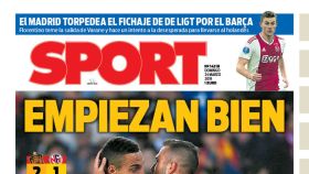 Portada del diario Sport (24/03/2019)