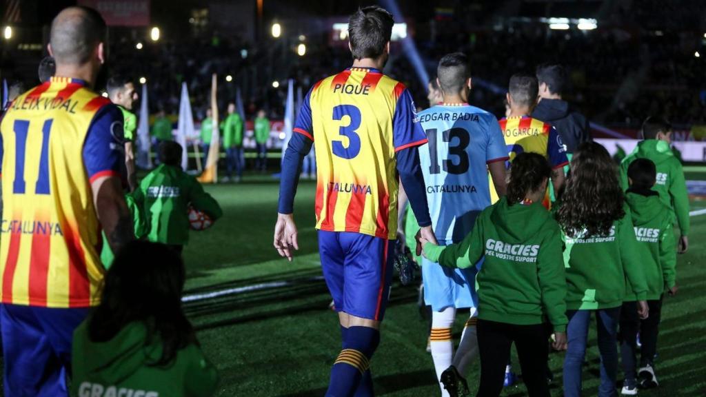 Gerard Piqué con la selección catalana. Foto: Twitter. (@FCF_CAT)