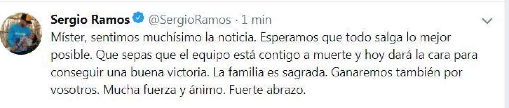 Mensaje de Sergio Ramos a Luis Enrique