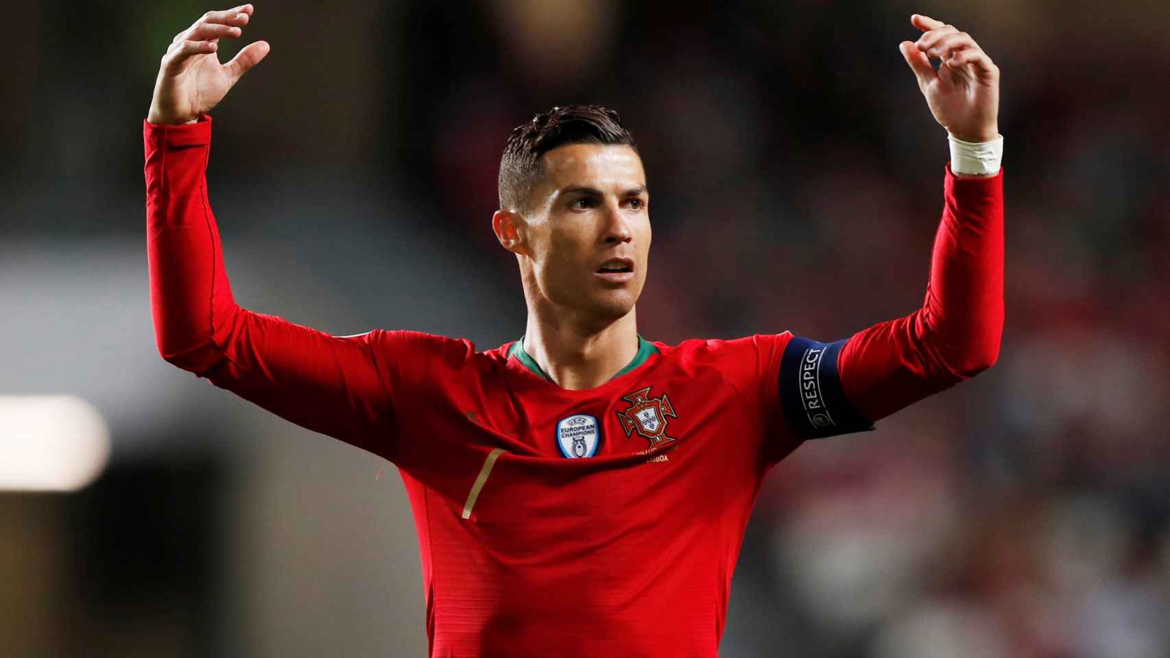 Cristiano Ronaldo, durante un partido de Portugal