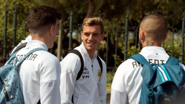 Lo Celso, con la selección argentina