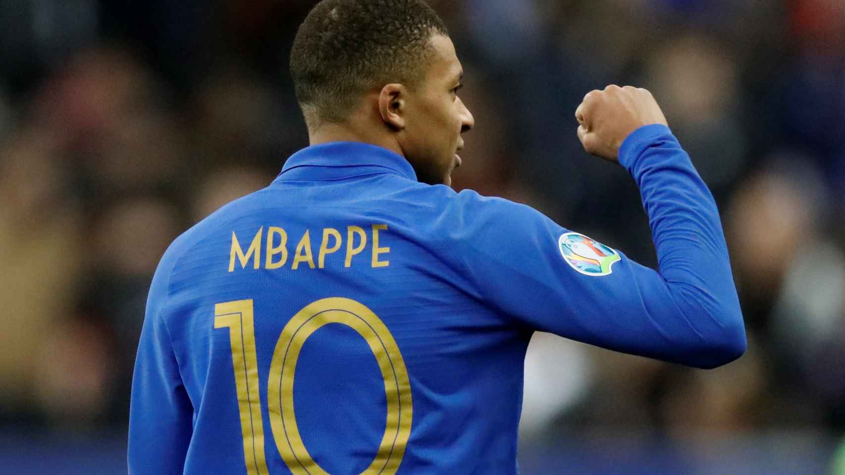 Kylian Mbappé, en un partido con Francia