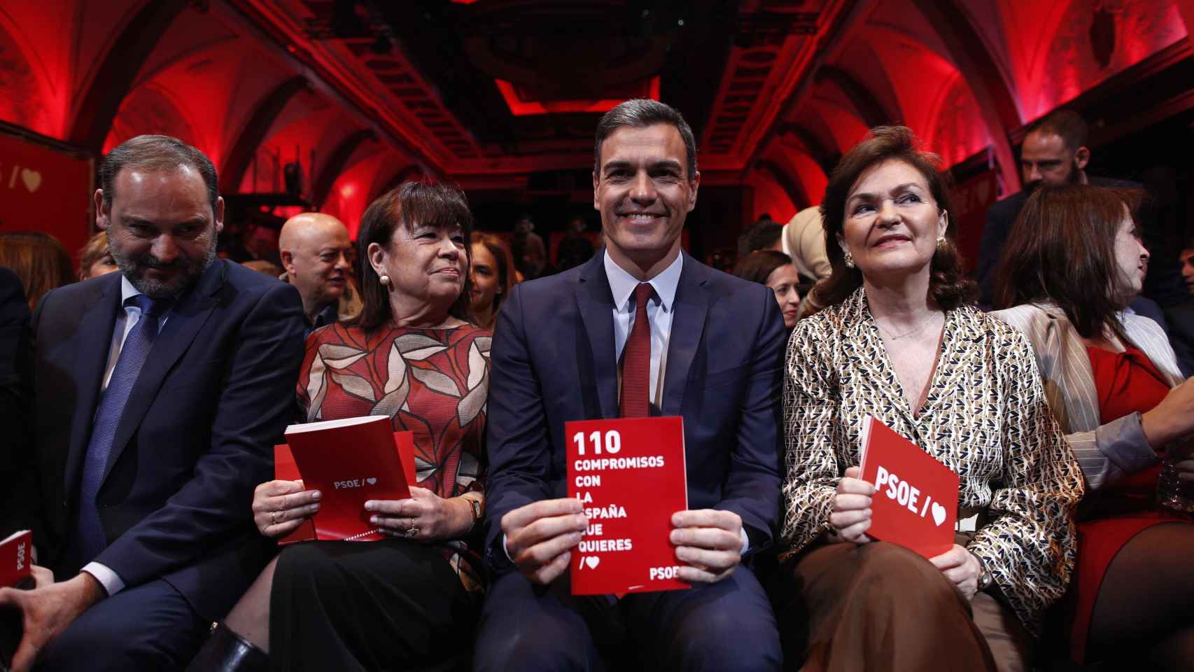 Pedro Sánchez en la presentación de 110 medidas de su programa electoral.