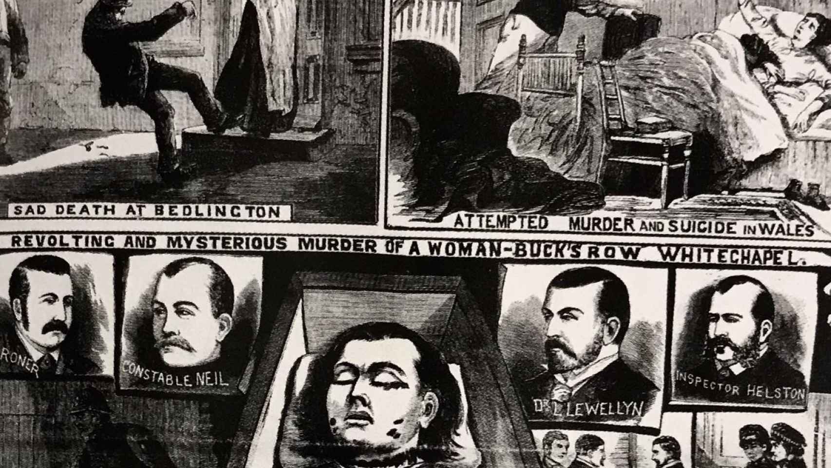 Portada del semanario policial ilustrado del 8 de Septiembre de 1888, dedicado al asesinato de Polly Nichols.