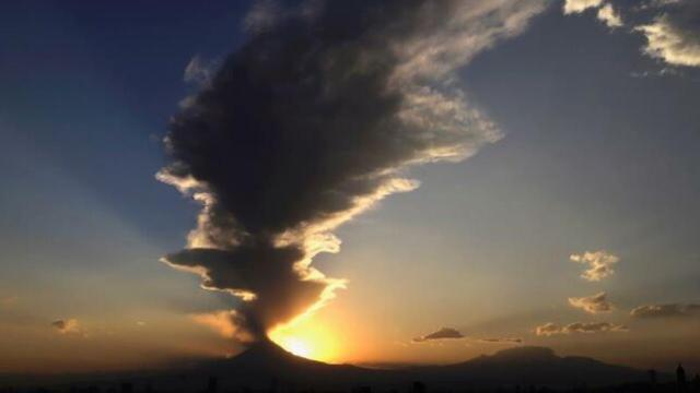 Fumarola del volcán