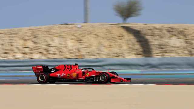 Sebastian Vettel durante el Gran Premio de Bahrain