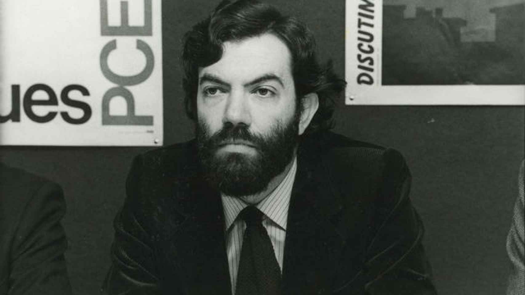 Adolfo Pastor, padre de María Pastor -candidata de Errejón-, en su época de candidato a alcalde de Madrid por el PCE.