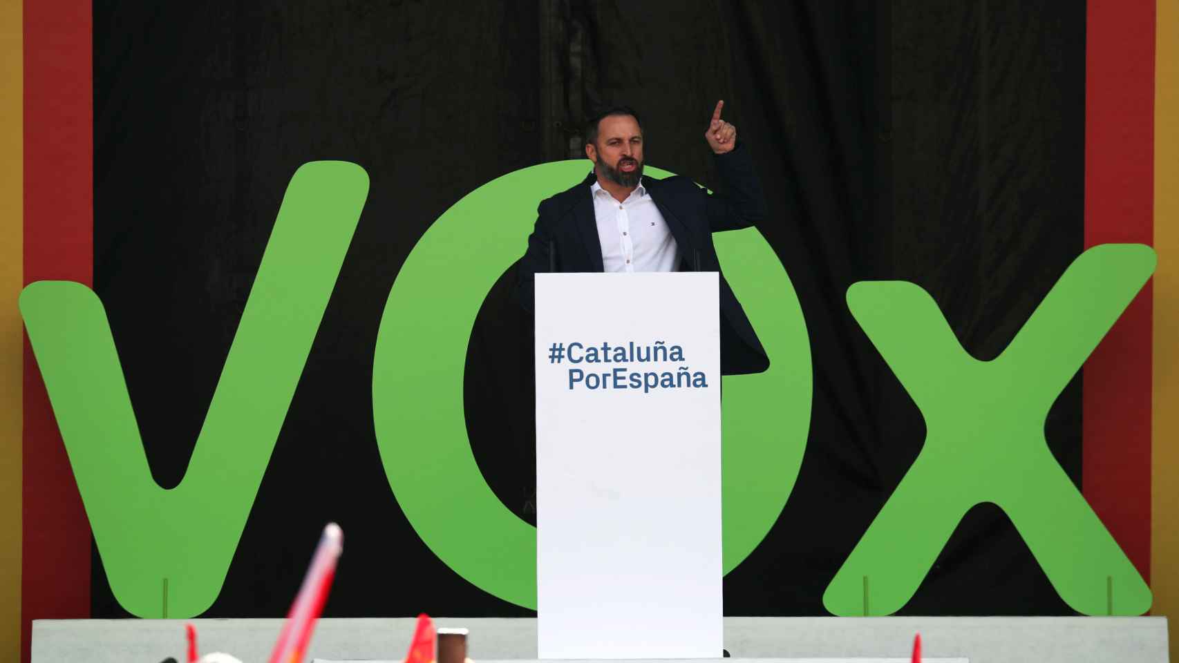 Santiago Abascal (Vox) en Barcelona.